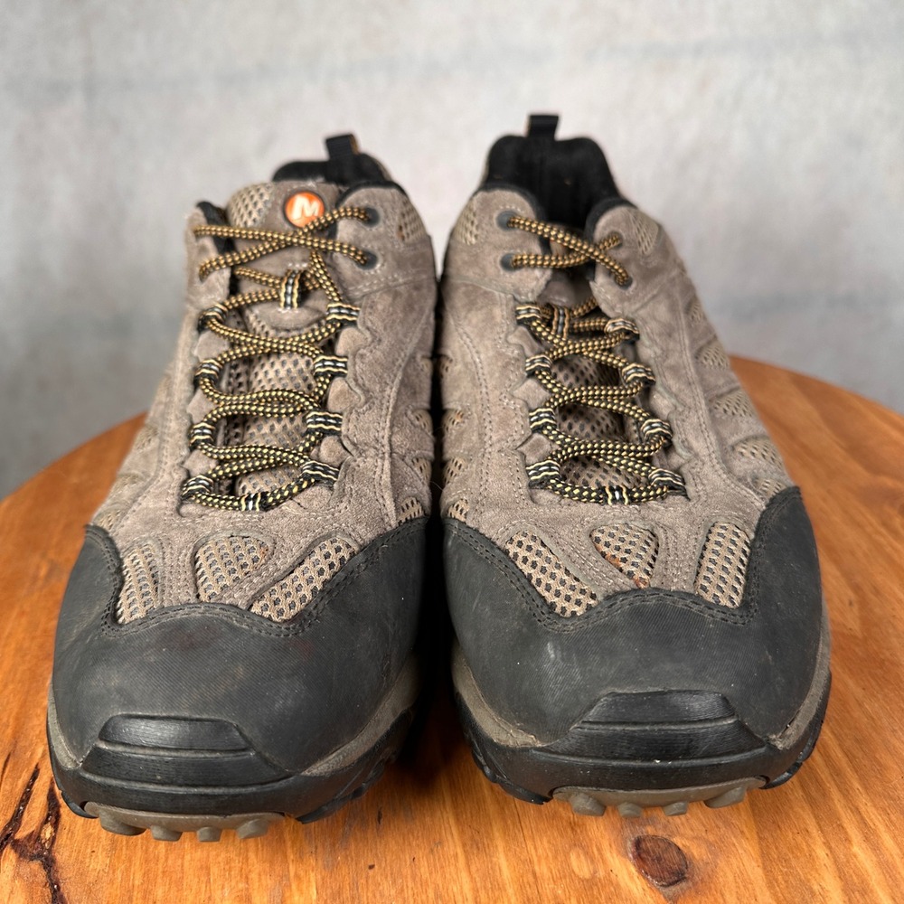 Merrell Mesa Ventilator Hiking Shoes Mens 14 Brown Good Vibram Low Top 80433 - Picture 2 of 13